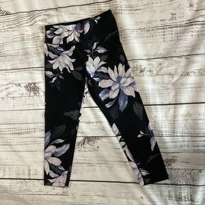 2157. Calvin Klein Women’s Floral Print Leggings VGUC Size Large